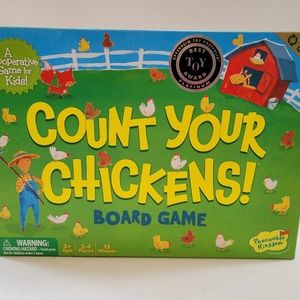 Peaceable Kingdom Count Your Chickens Counting Board Game for Kids
